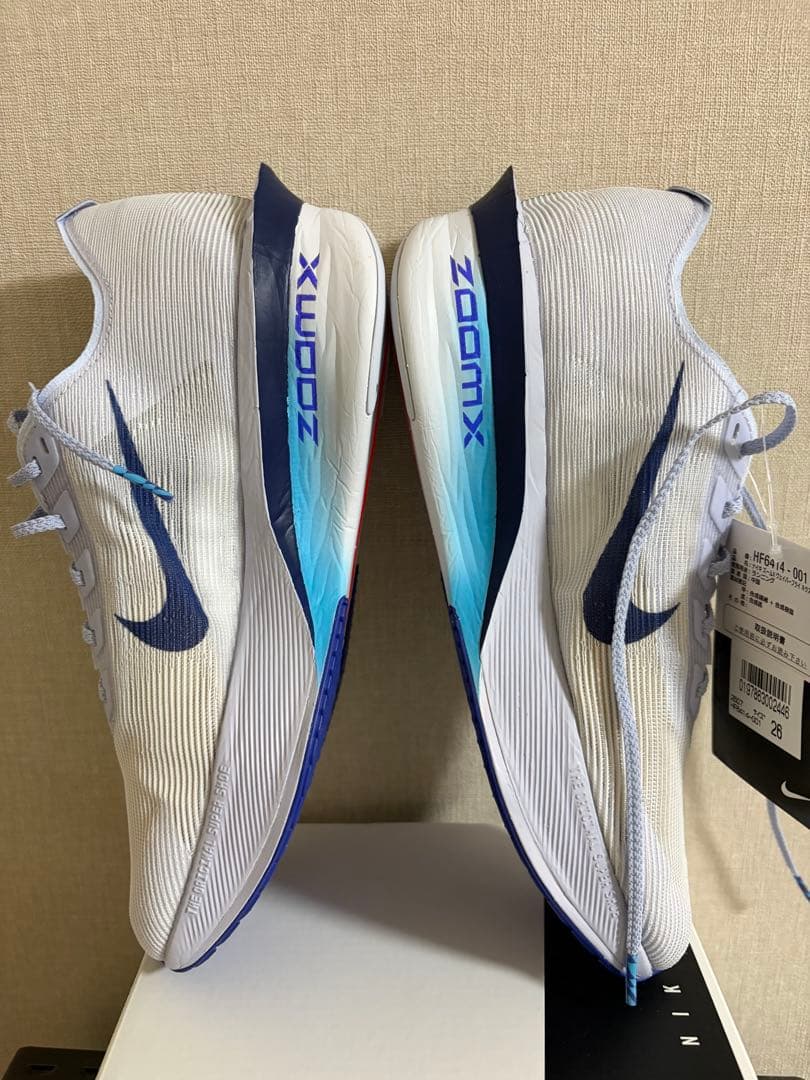 ZOOMX VAPORFLY NEXT% 4 26cm ホワイト/ブルー