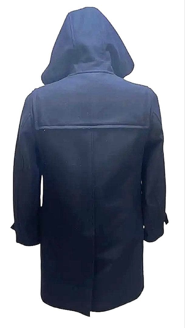 最終価格　上質UNDERCOVERISM ネイビー ダッフルコート フード付き