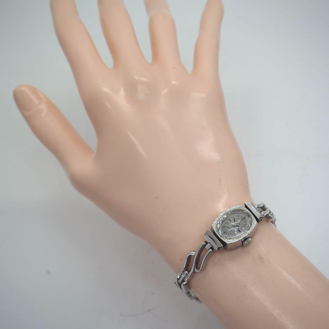 719【美品】OMEGA 時計　DeVille レディース　手巻き　シルバー