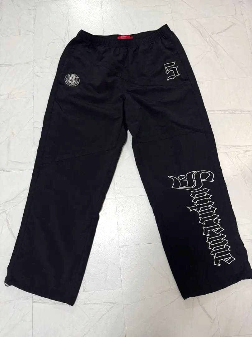 Supreme OldEnglishTrackPants黒M