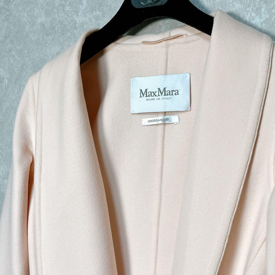 未使用級　最高級 白タグ マックスマーラ 艶感美しい クチートアマーノ コート