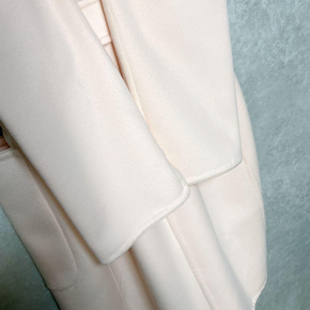 未使用級　最高級 白タグ マックスマーラ 艶感美しい クチートアマーノ コート