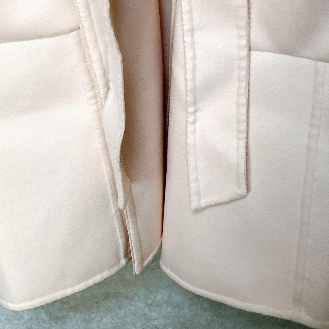 未使用級　最高級 白タグ マックスマーラ 艶感美しい クチートアマーノ コート