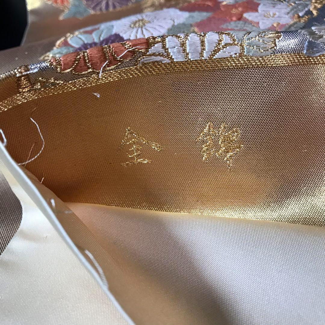 FF-193 袋帯 金錦 結粋 逸品 正絹 六通 金箔 金糸 高級