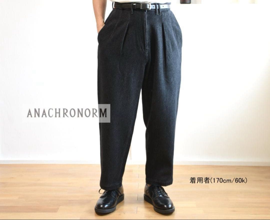 ANACHRONORM（アナクロノーム）タックワイドトラウザーズパンツ