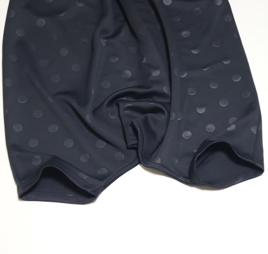 新品【慈雨 ジウ センソユニコ】エンボスドット柄 サルエルパンツ 黒 40