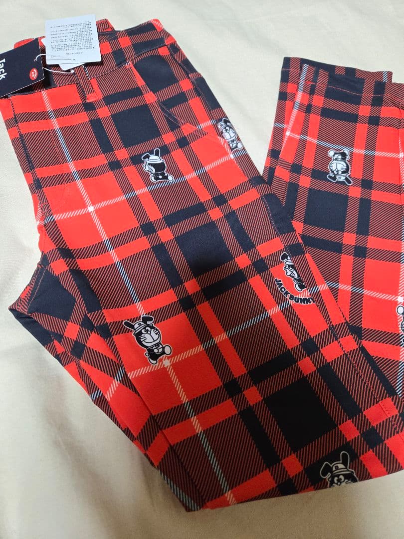 ジャックバニー　ドラえもん　ゴルフウェア　パンツ　オレンジ　M　サイズ 1　秋冬