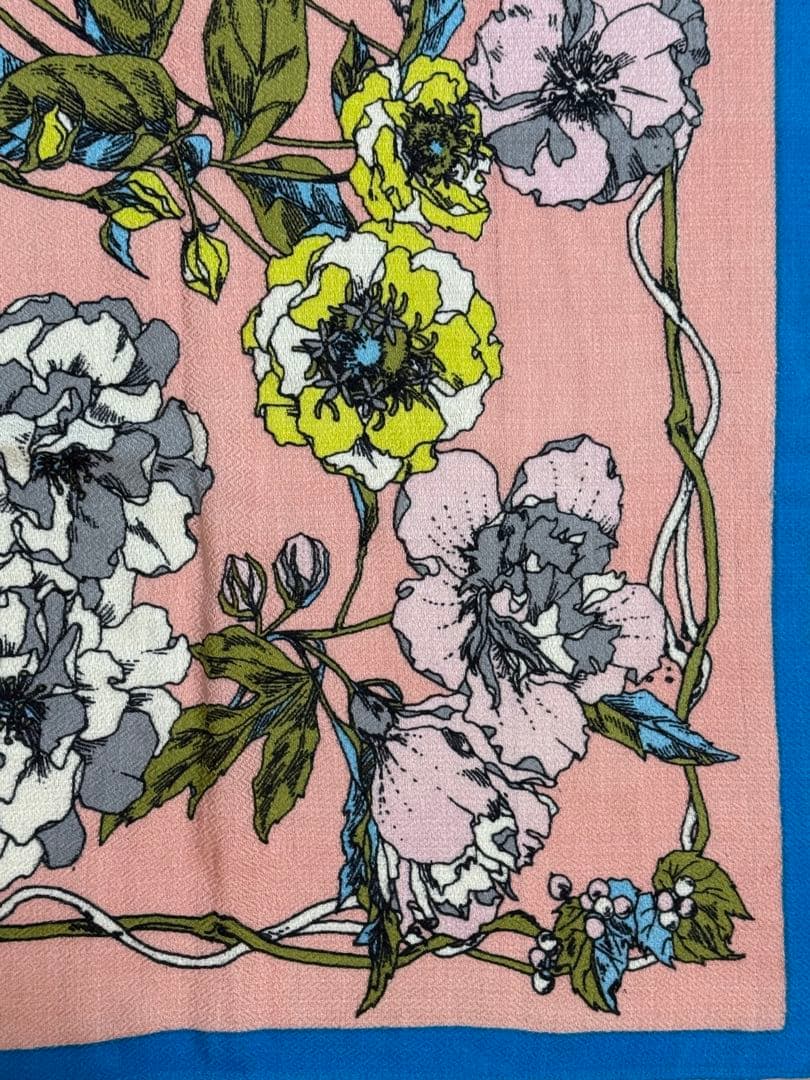 マニプリ/フラワーリントウール×シルクストール120cm新品/混率無し