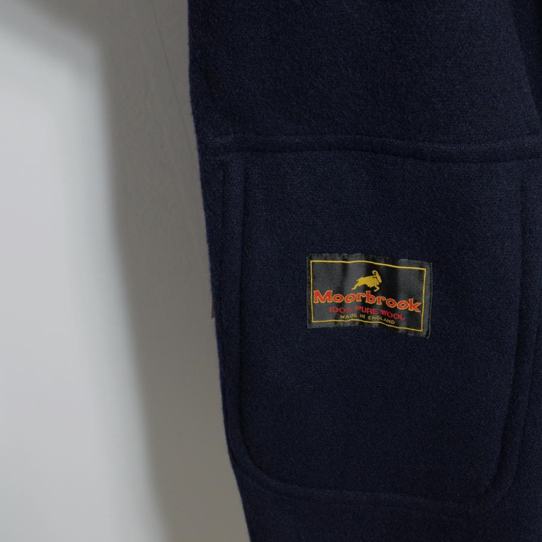 超貴重極上品　ムーアブルック製 カットパイル ダッフルコート M ネイビー