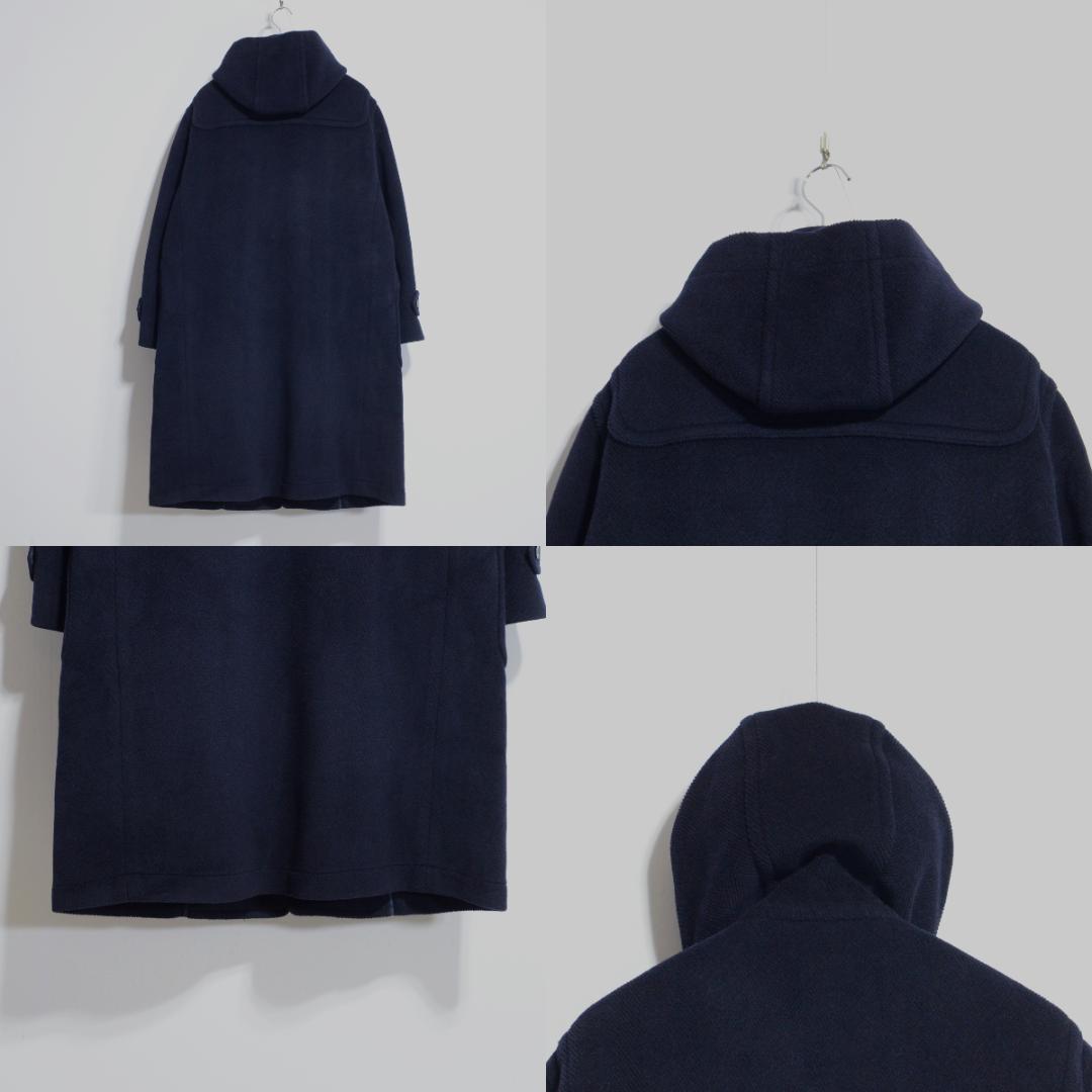 超貴重極上品　ムーアブルック製 カットパイル ダッフルコート M ネイビー
