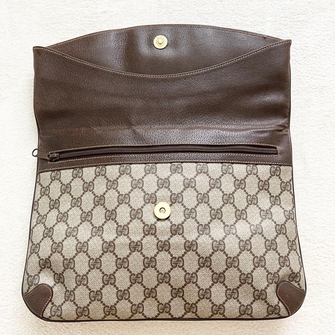 【美品✨】GUCCI グッチ ヴィンテージ セカンドバッグ インターロッキング