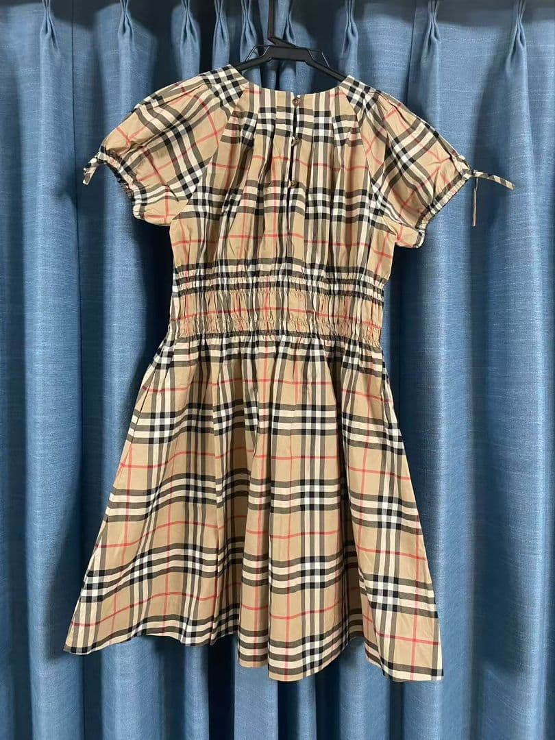 Burberry チェック柄 半袖ワンピース