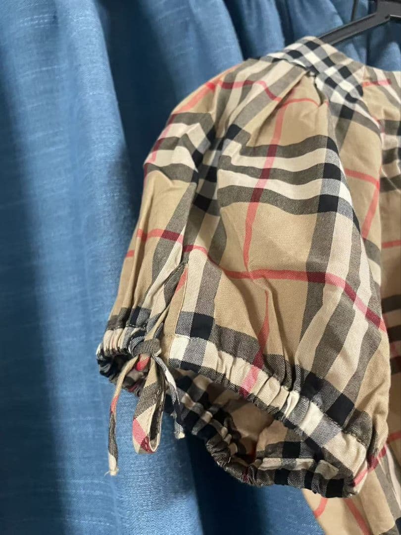 Burberry チェック柄 半袖ワンピース