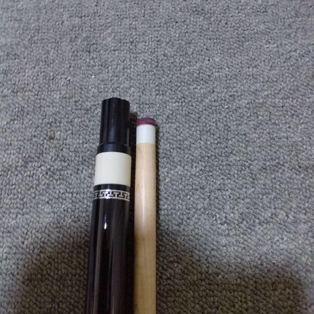 ビリヤードキュー 木製 黒と白