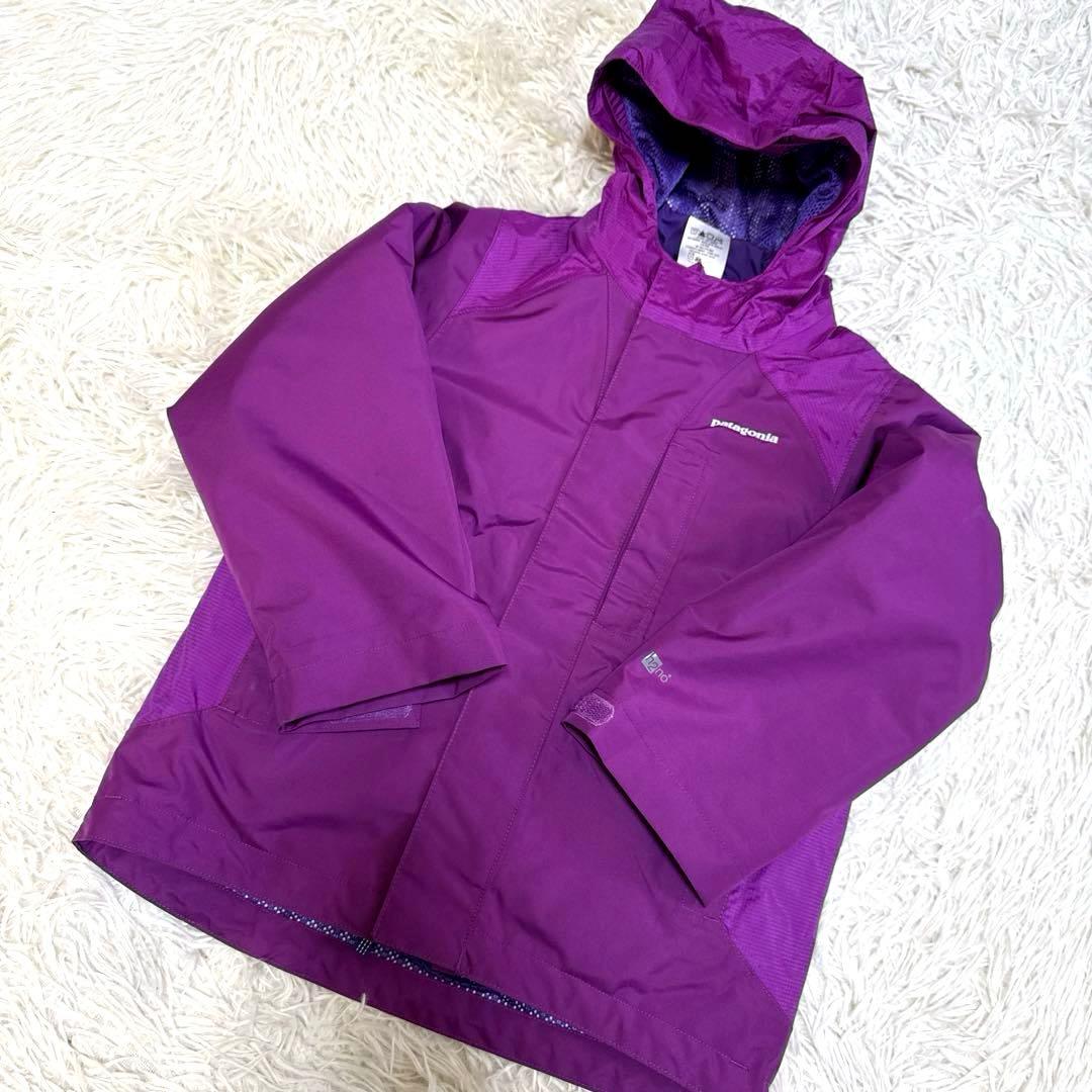 Patagonia パタゴニア　キッズスキーウェア3点セットパープルXS 5-6