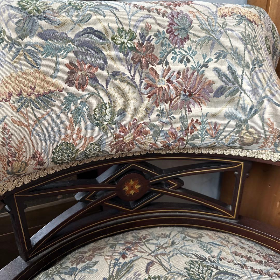 再お値下げ‼️ゴブラン織　素敵なとても座りやすいヴィンテージチェア