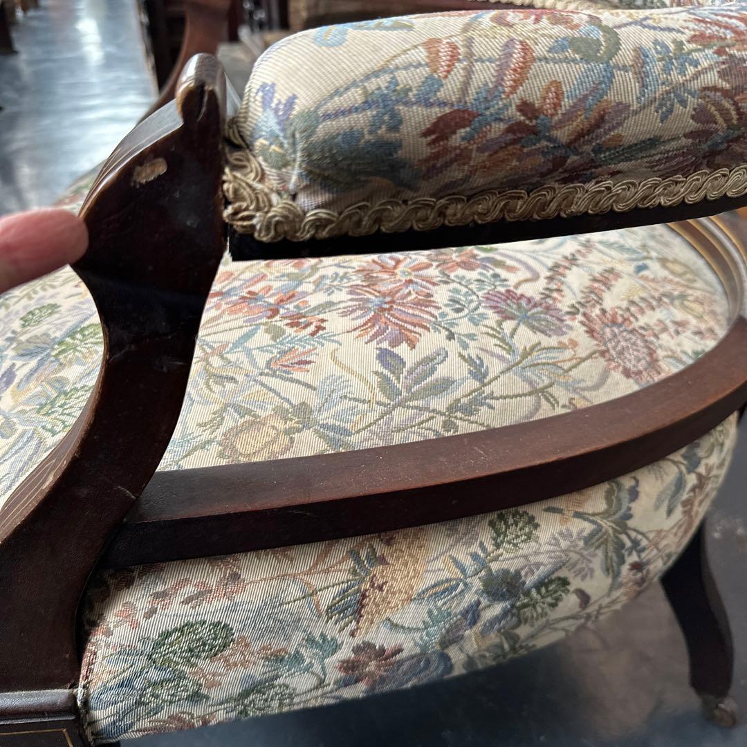 再お値下げ‼️ゴブラン織　素敵なとても座りやすいヴィンテージチェア