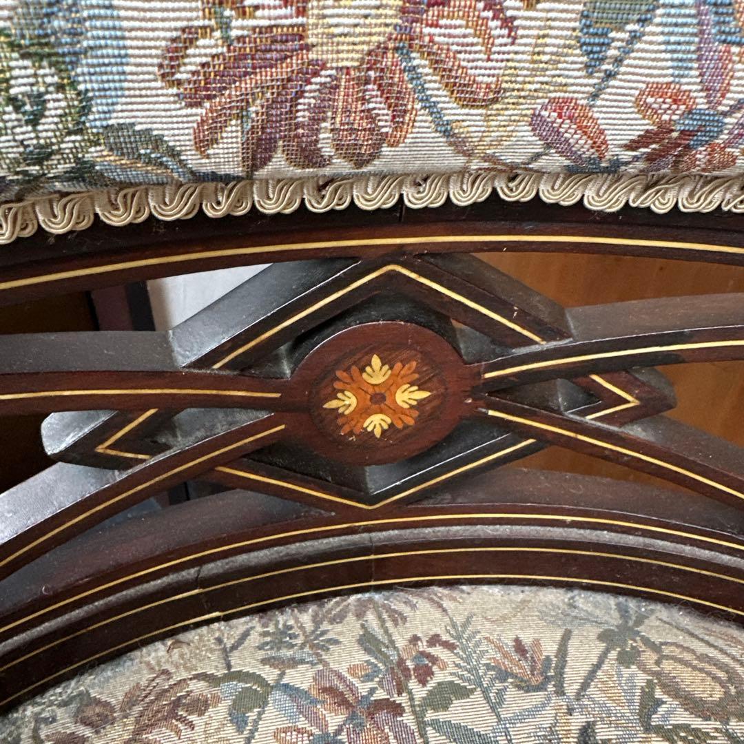 再お値下げ‼️ゴブラン織　素敵なとても座りやすいヴィンテージチェア