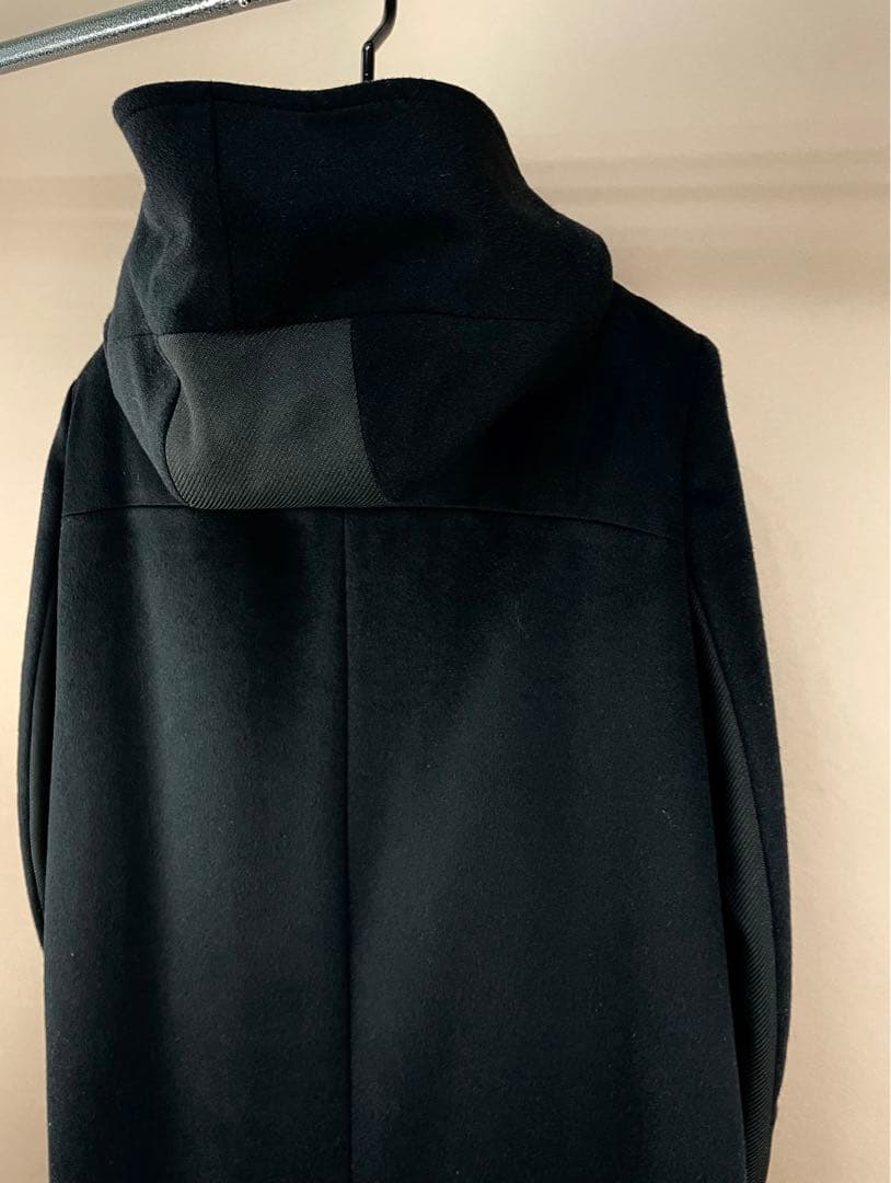 COCO様　バレンシアガ フード付きメルトンウールコート　貴重44(S)サイズ