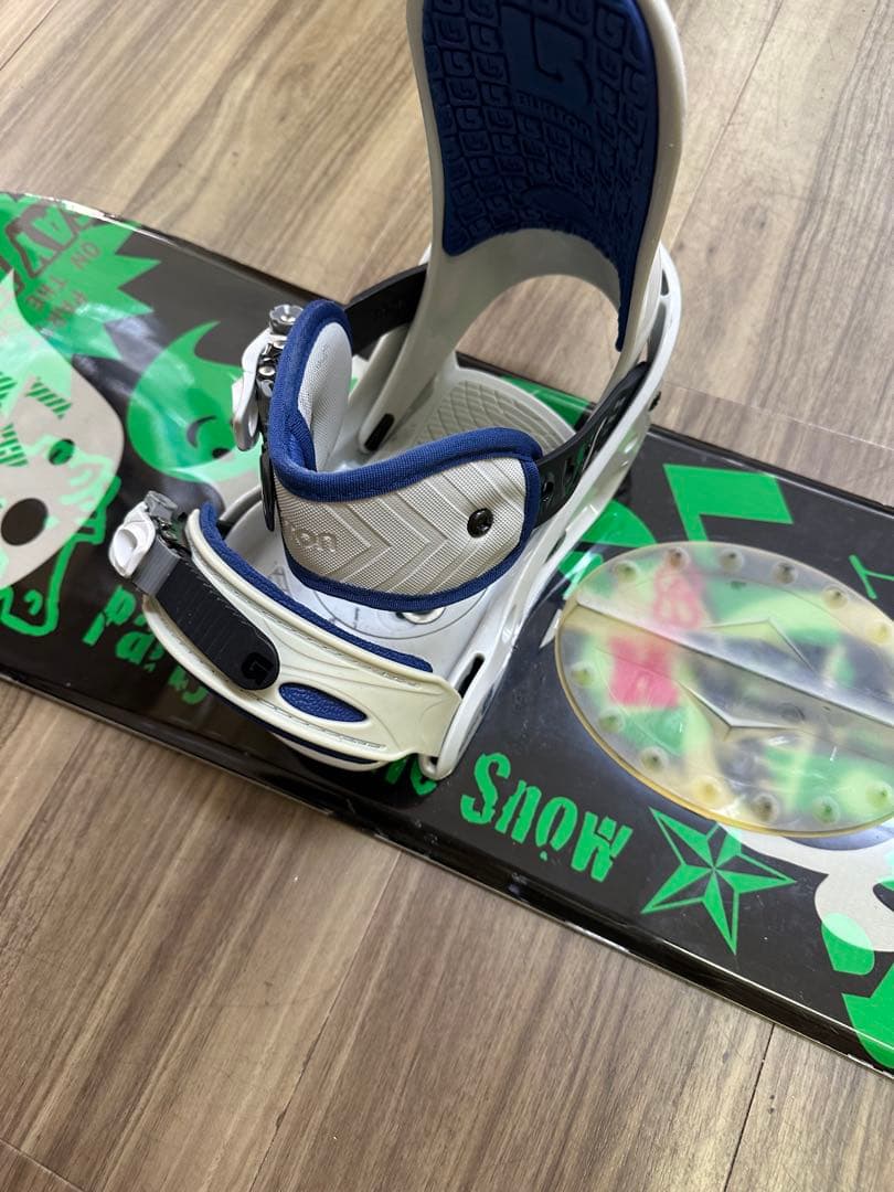 スノーボード SLQ 120cm ビンディングBURTON size JRセット