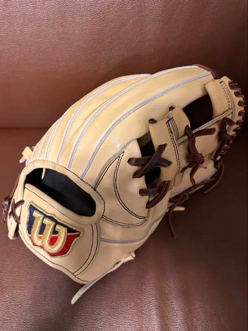 Wilson BASIClab 軟式野球グローブ ベージュ　型付け済み　87