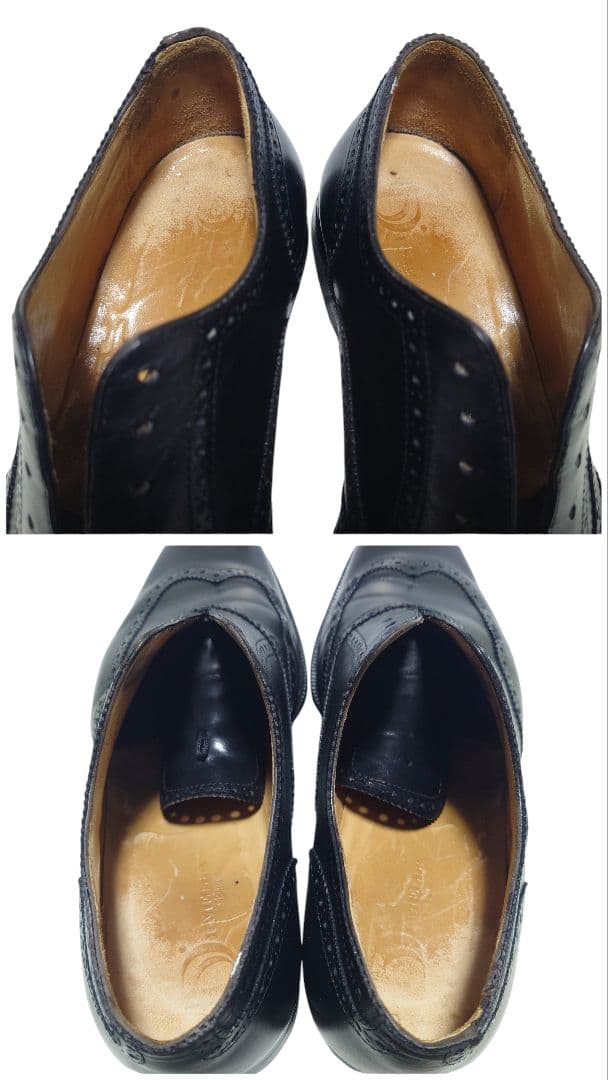 ディメッラ 内羽根 ウィングチップ レザー ビジネス 黒 Vibram