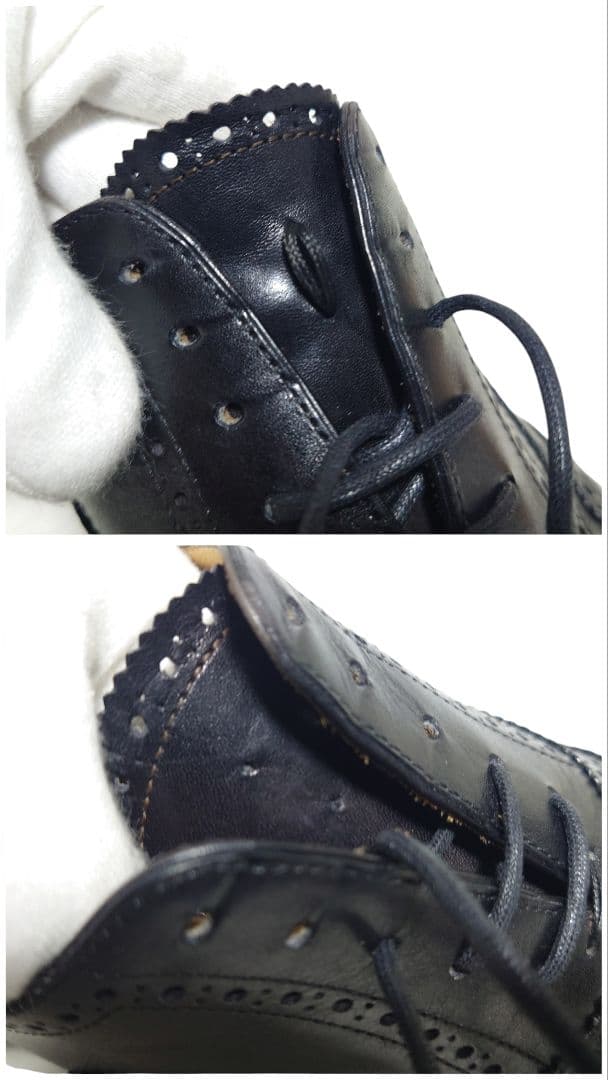 ディメッラ 内羽根 ウィングチップ レザー ビジネス 黒 Vibram