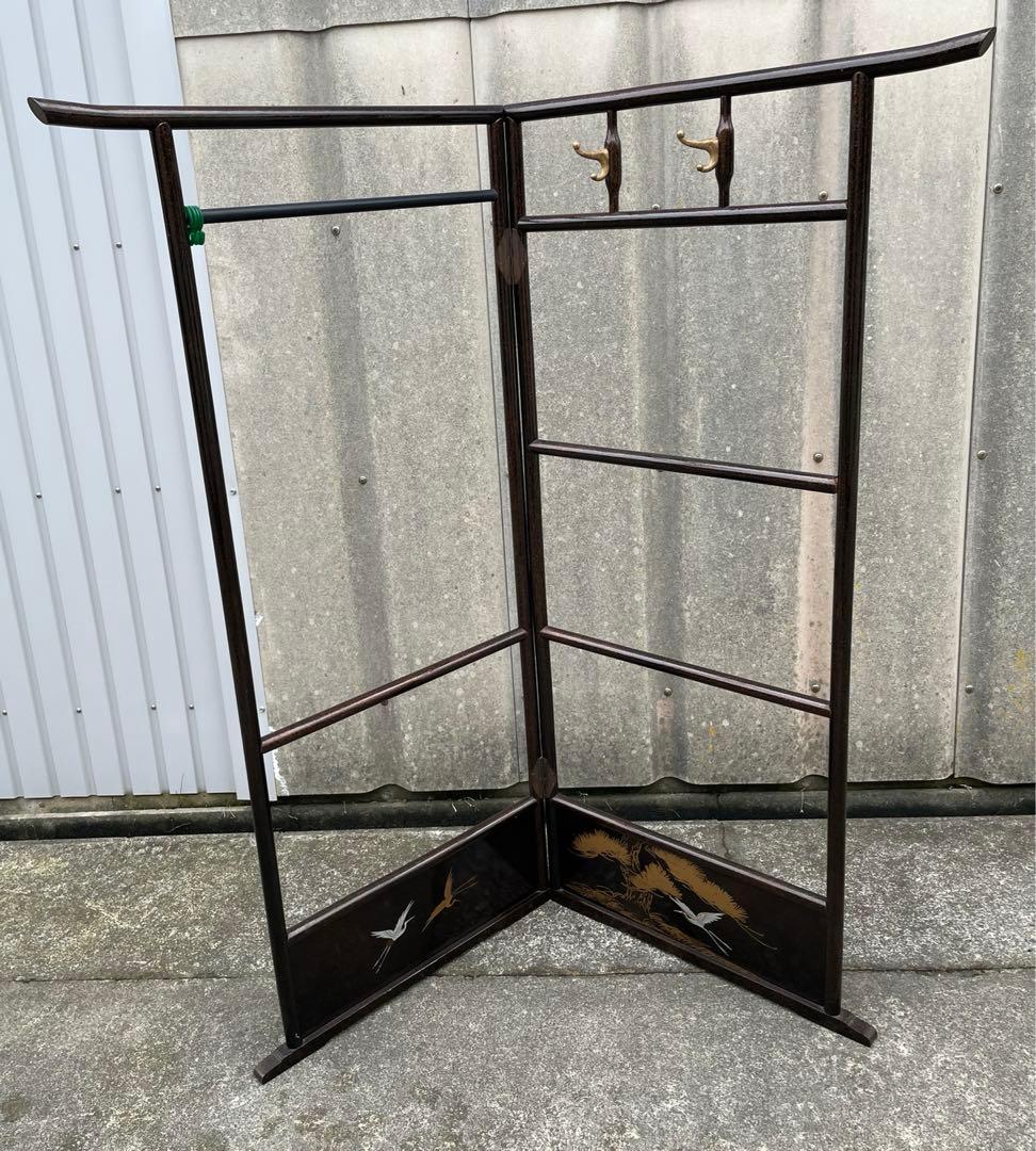 稀少/古道具/当時物/無垢材/木製/衣紋掛け/衣桁/着物掛け/25