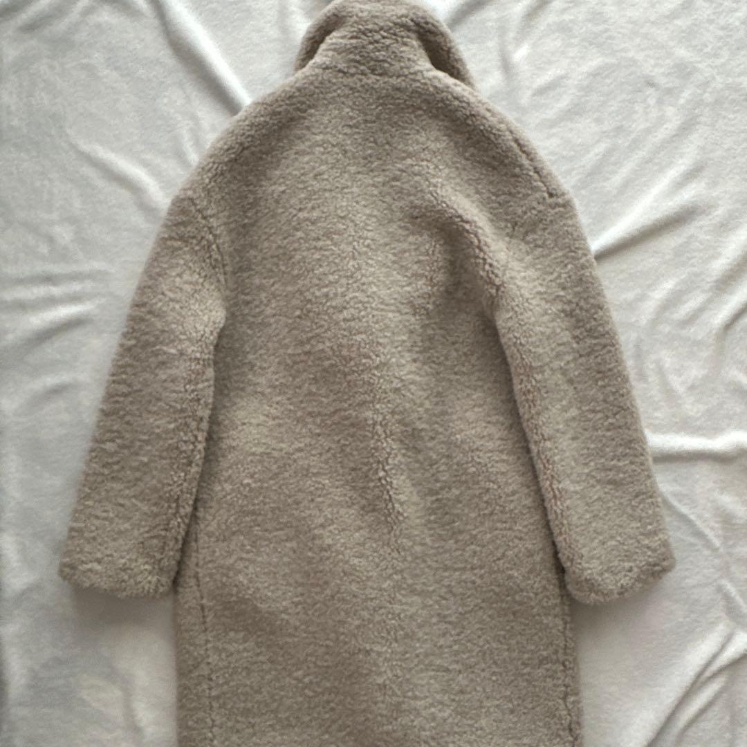 【美品】ZARA ザラ テディベア ボア チェスターコート ロング丈 S