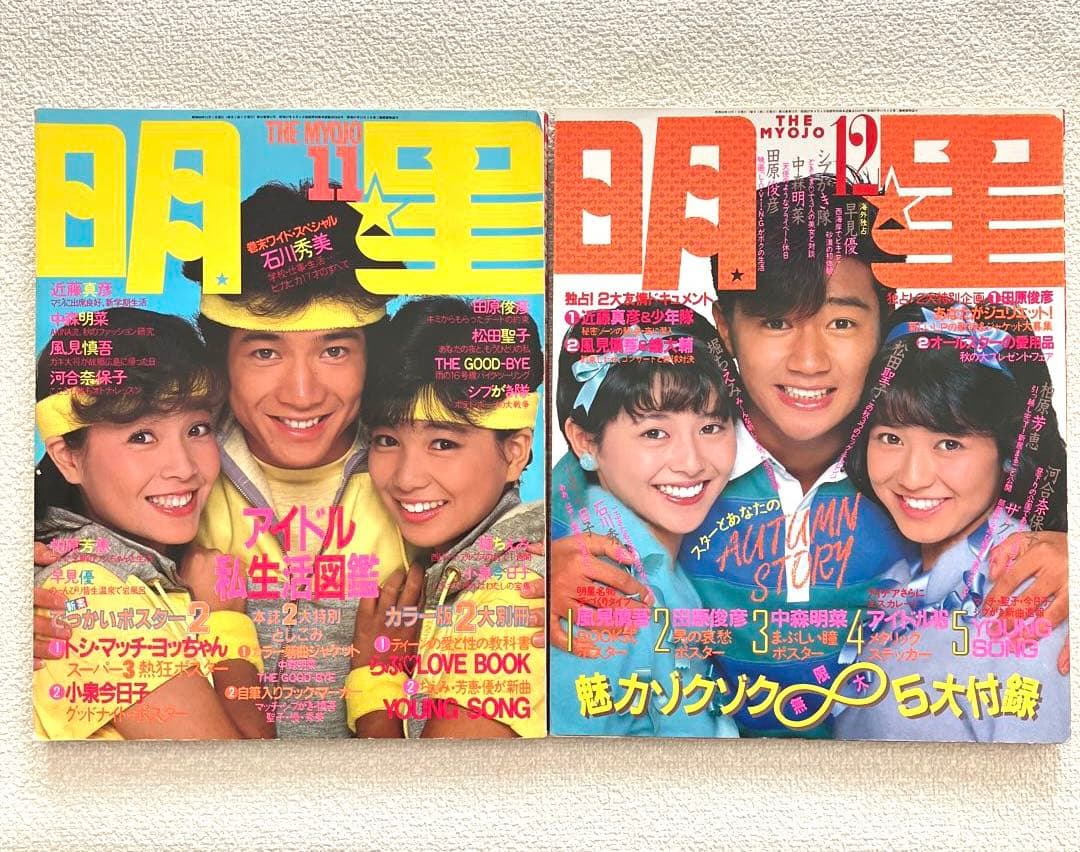 明星　1983年11月号 12月号　付録なし