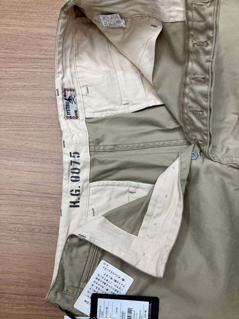 し*0様 HYSTERIC GLAMOUR ベージュ チノパン 34インチ