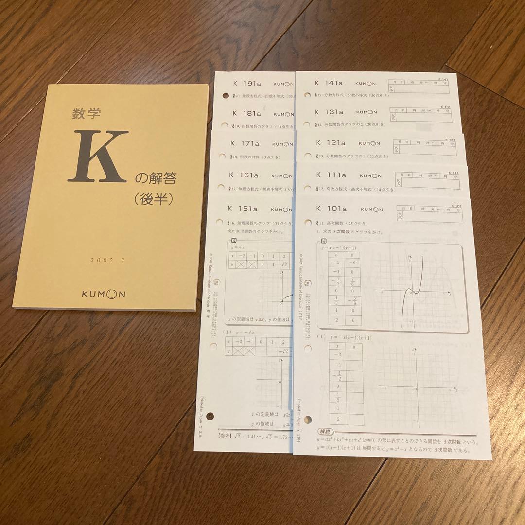 KUMON 数学K（後半）101〜200