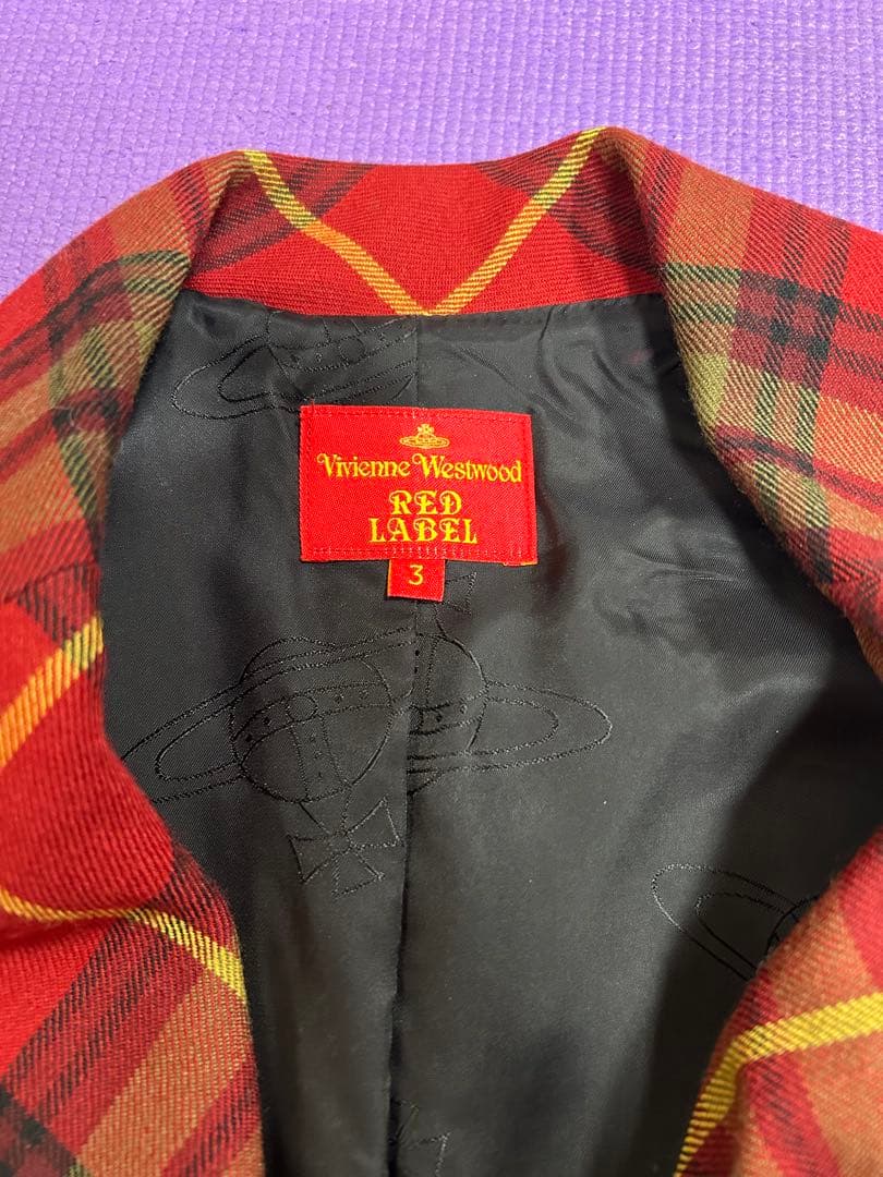 Vivienne Westwoodチェック柄 テーラードジャケット