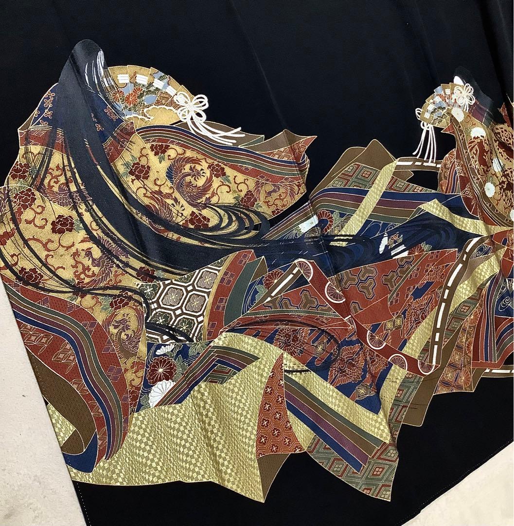 正絹黒留袖　作家物　中国三大刺繍　蘇州刺繍　⑦( 訪問着、紬、袋帯なども出品)