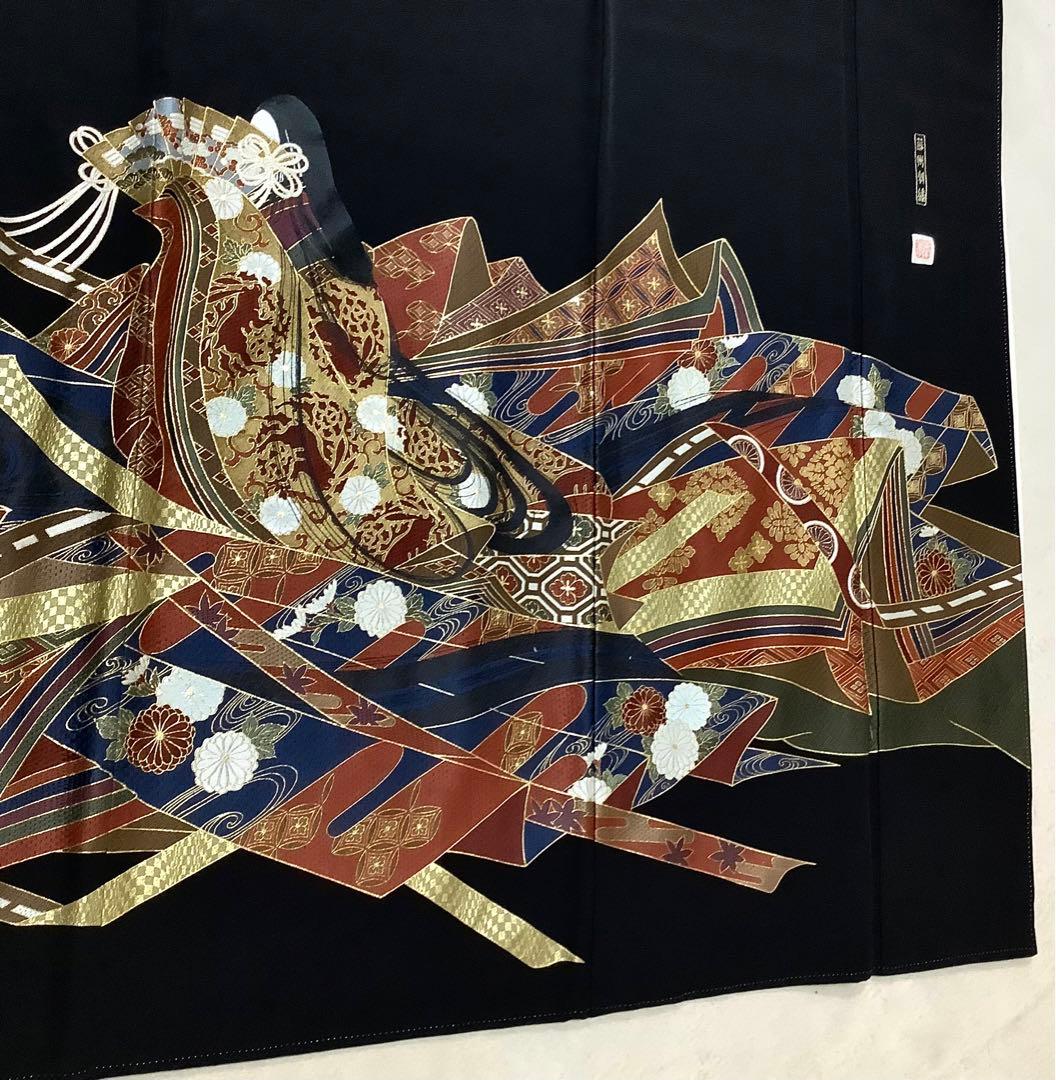 正絹黒留袖　作家物　中国三大刺繍　蘇州刺繍　⑦( 訪問着、紬、袋帯なども出品)