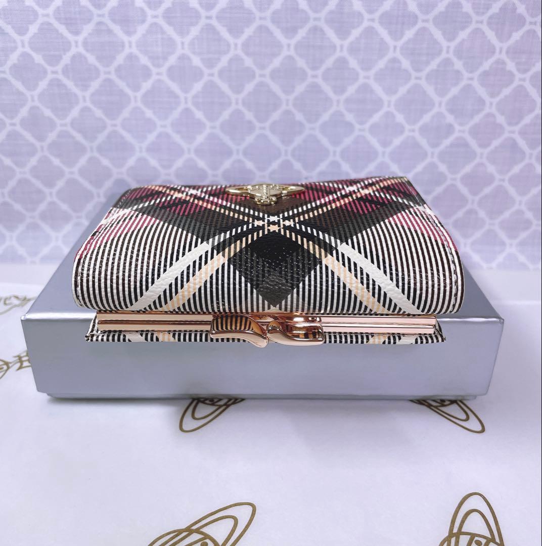 【可愛すぎ♡新品】可愛い ヴィヴィアン・ウエストウッド 三折り財布 チェック