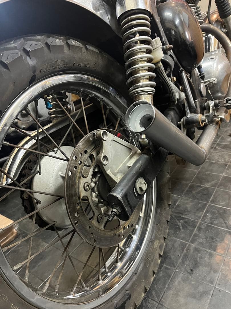 エストレア　かち上げマフラー　チョッパー　ボバー　カワサキ　250tr