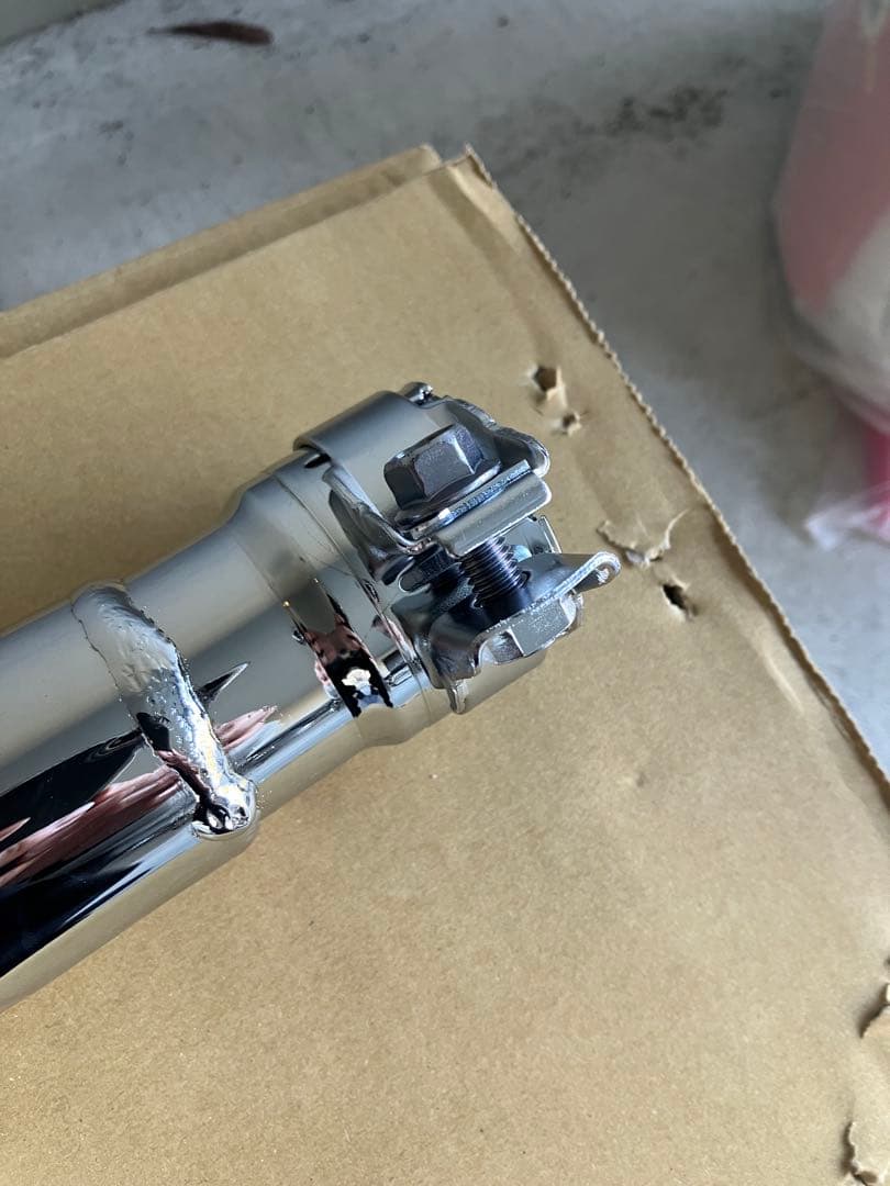 【ほぼ未使用】SR400 プラナス　キャブ車PRUNUS メガホンマフラー