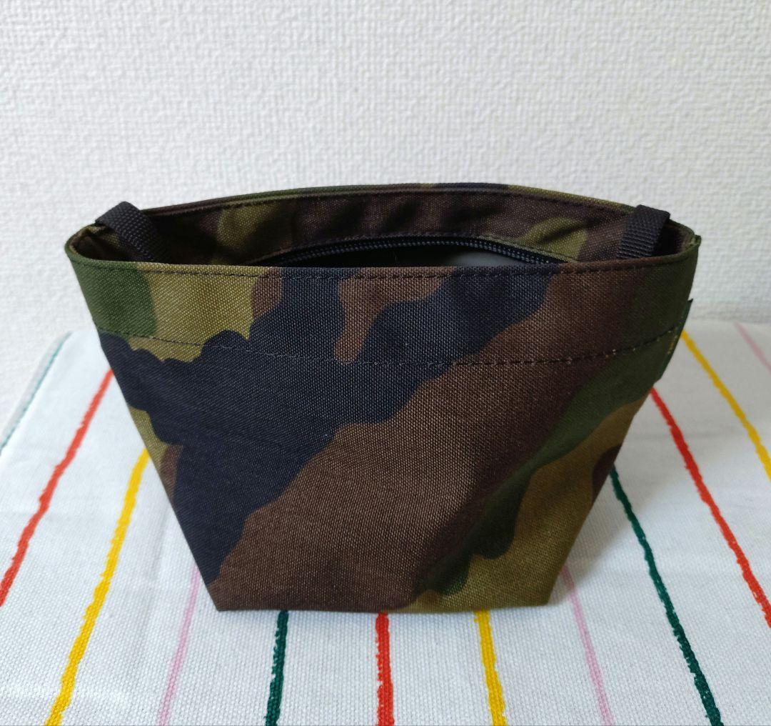 未使用Herve Chapelier 舟形ショルダーバッグ XS カモフラ