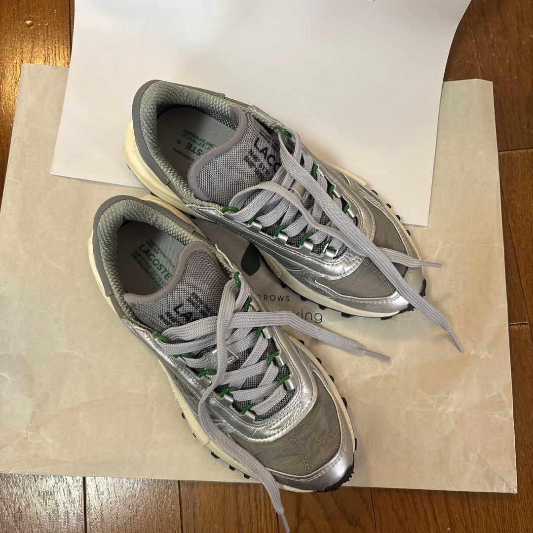 アダムエロペ✖️ラコステ　 シルバースニーカー
