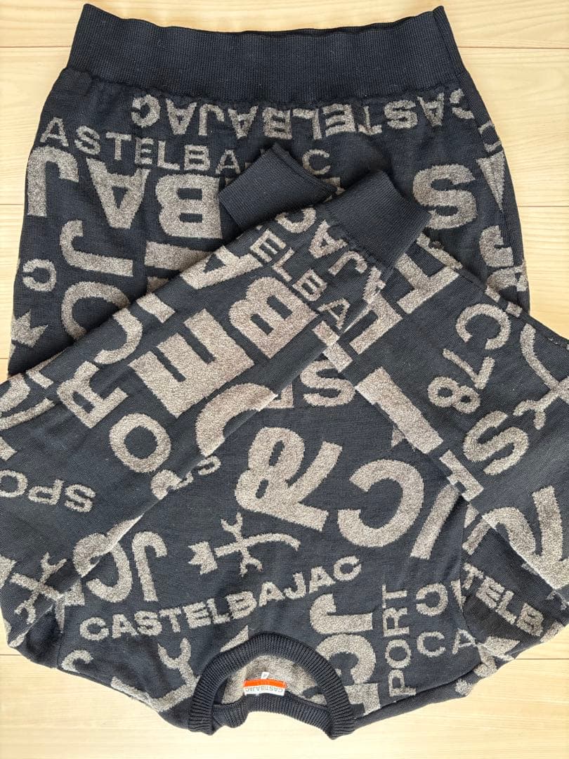 カステルバジャック　46 黒　柄　セーター