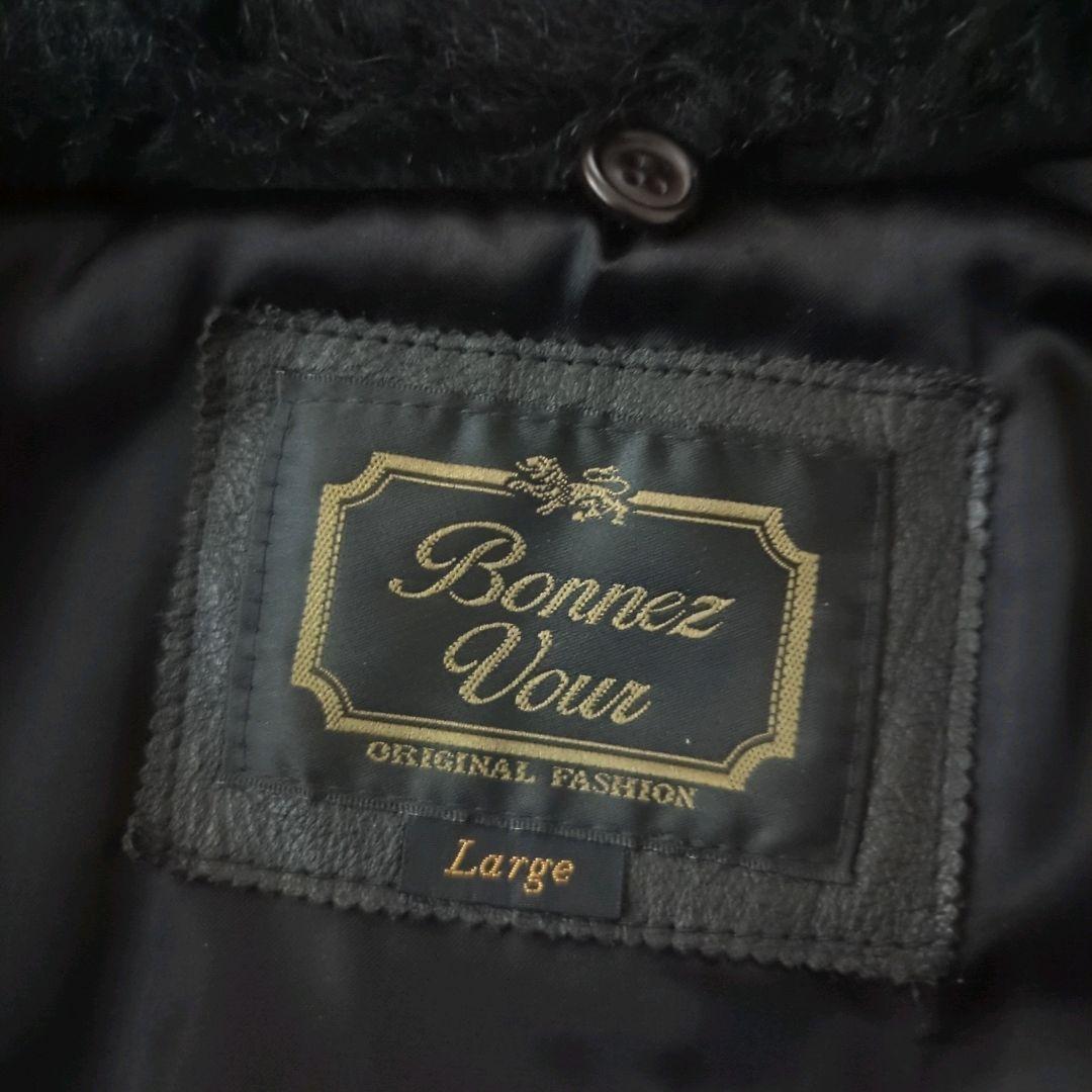 美品 A-1 G-1 フライトジャケット 襟ボア 本革 ブラック L