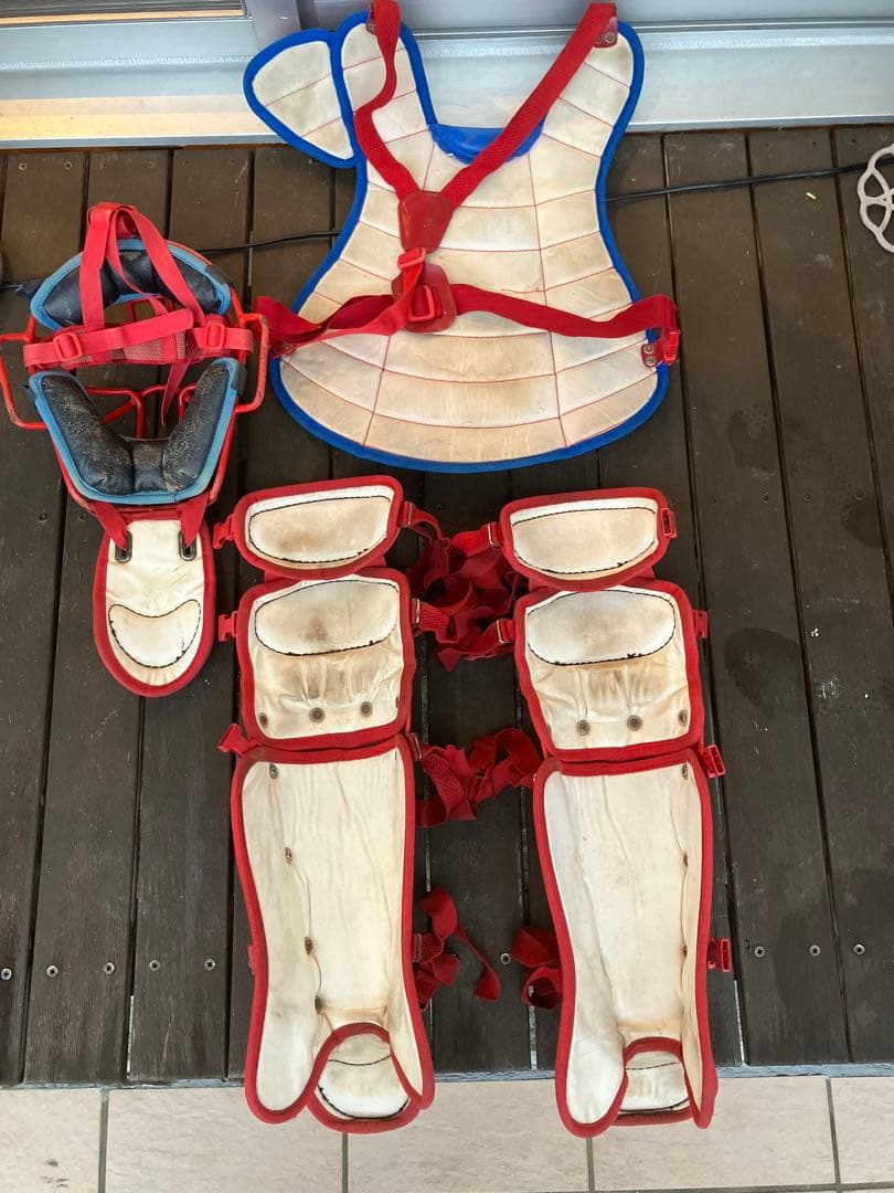 SSK キャッチャー防具セット 赤青