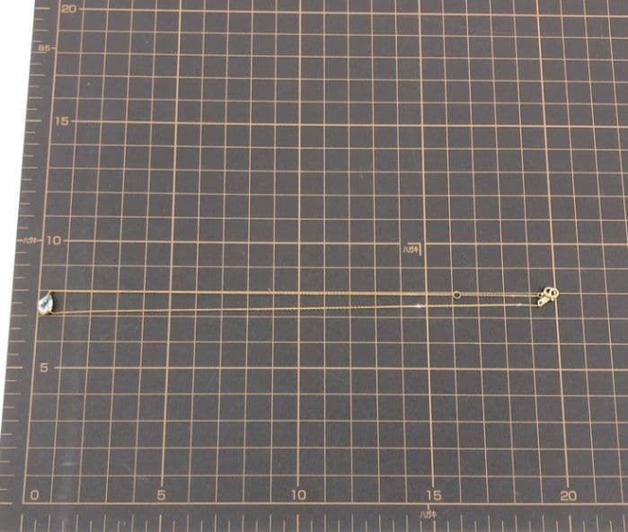 ル*C様 4℃ 50th限定モデル K10アクアマリンネックレス