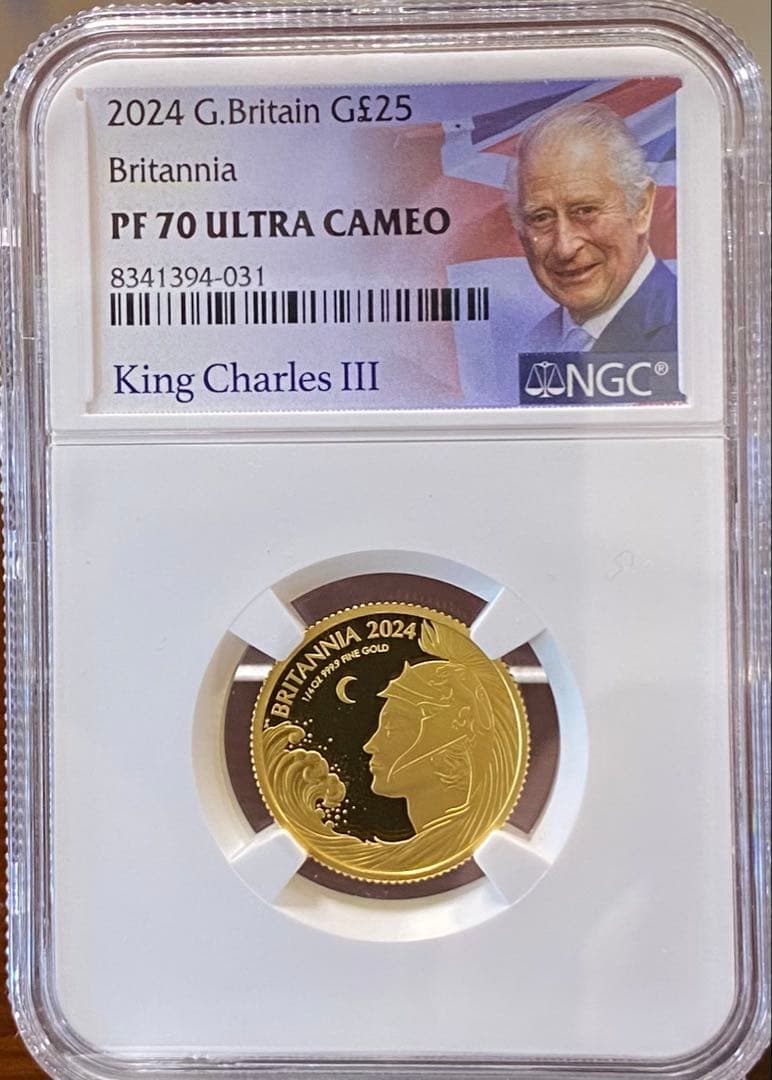 ☆のんちゃん☆2024イギリス ブリタニア プルーフ1/4 オンス