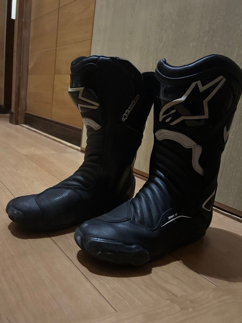 Alpinestars SMX-6 バイクブーツ ブラック/ホワイト 早い者勝ち
