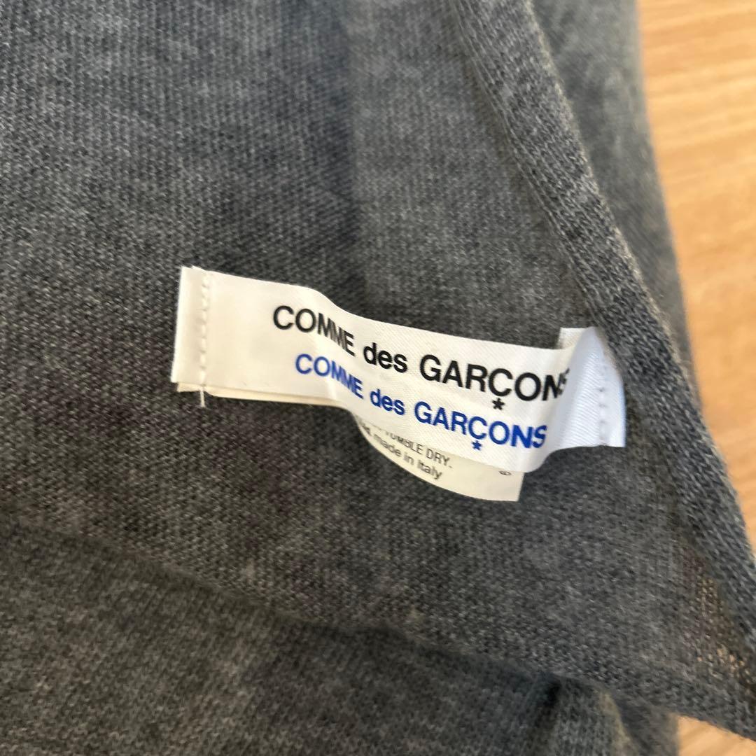 コムデギャルソンコムデギャルソン ボーダー×グレー 大判ストール