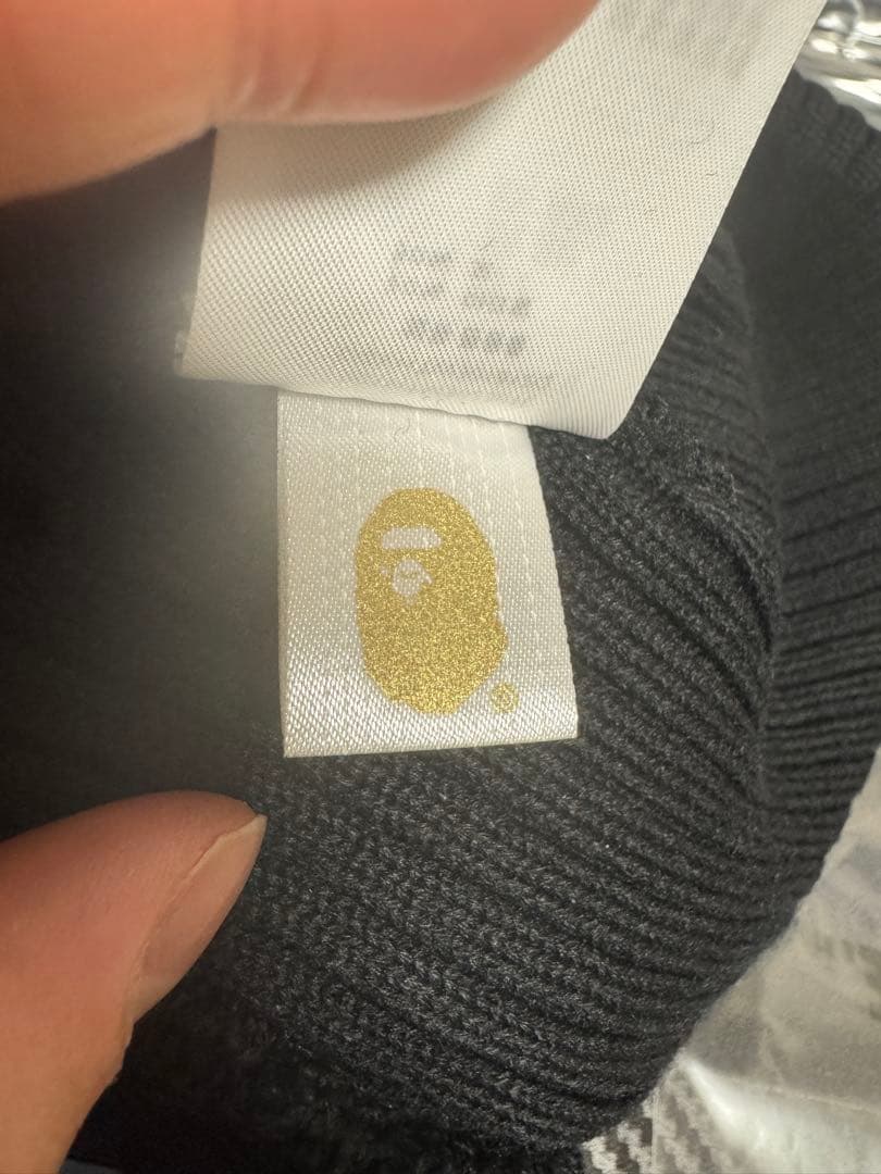BAPE ニット帽 黒