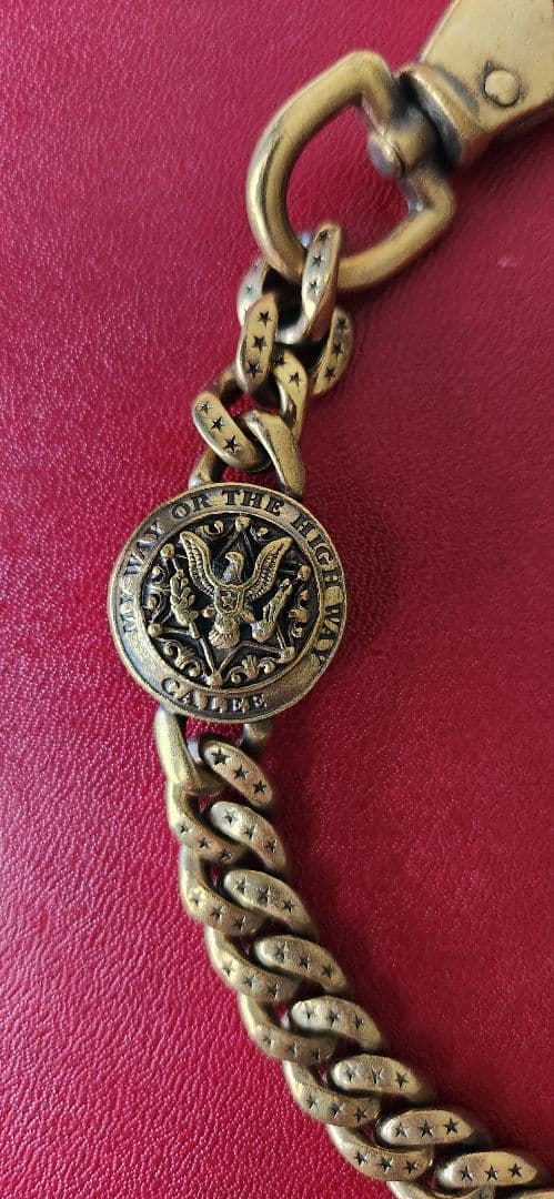 CALEE ウォレットチェーン 43cm 真鍮