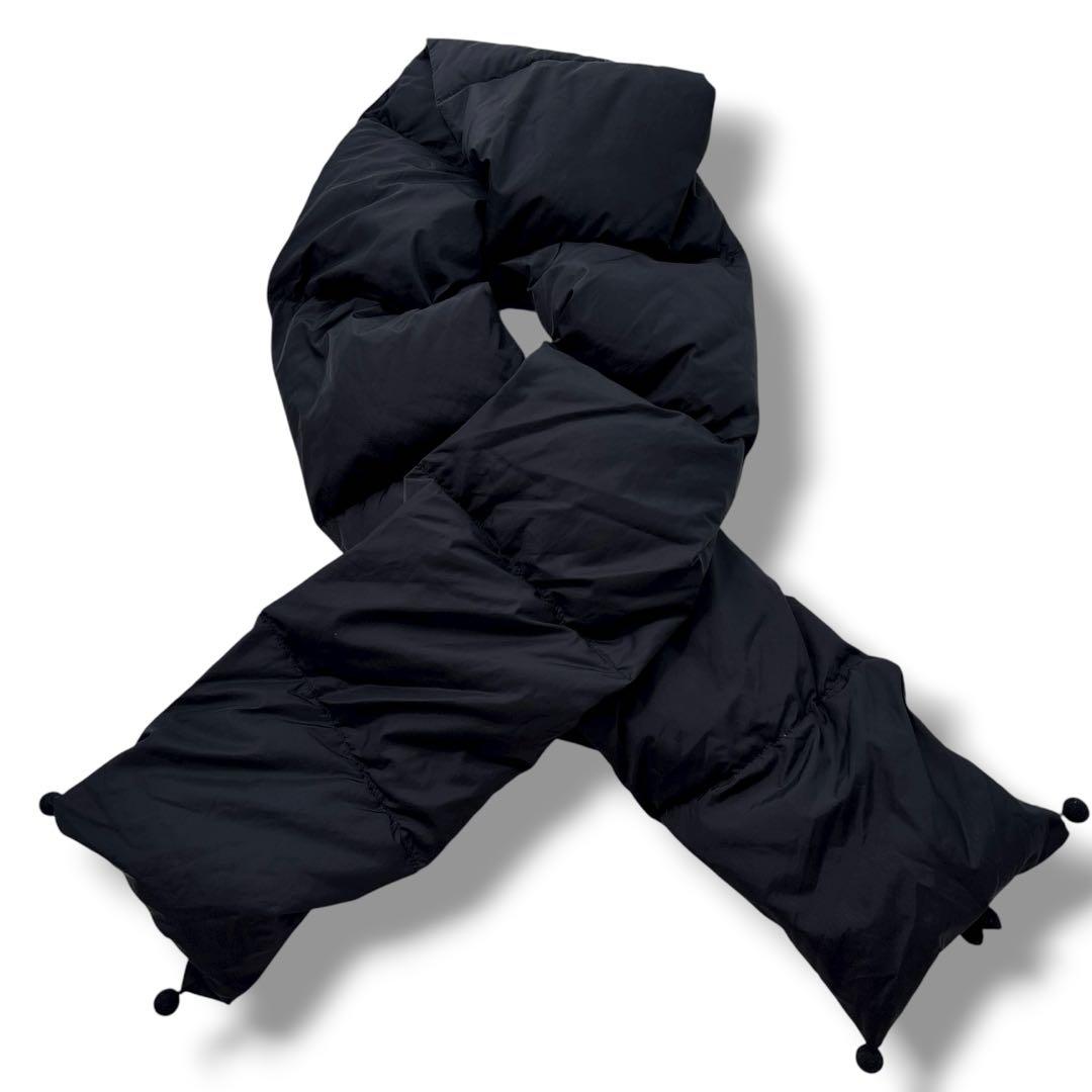 【極美品】ISSEY MIYAKE HaaT ハート ダウンマフラー 黒　変形